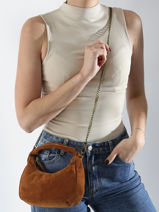 Cross Body Tas Milano Oranje velvet VE24113-vue-porte